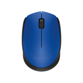 Logitech M171/Kancelárska/Optická/1 000 DPI/Bezdrôtová USB/Čierna-modrá
