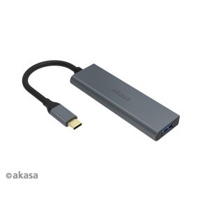 AKASA - externý USB hub - USB typ-C na 4 x USB 3.0