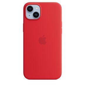 iPhone 14+ Silicone Case with MS - (PRODUCT)RED iPhone 14+ Silicone Case with MS - (PRODUCT)RED