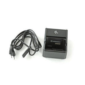 1 slot battery charger pre ZQ600, QLn a ZQ500 Series and EU power cord