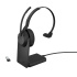 Jabra Evolve2 55/Mono/ANC/USB/BT-USB/Bezdrať/Stand/Čierna