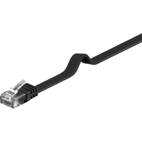 PremiumCord Plochý patch kábel UTP RJ45-RJ45 CAT6 3m čierna PremiumCord Plochý patch kábel UTP RJ45-RJ45 CAT6 3m čierna
