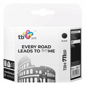 Ink. kazeta TB kompat. s HP TBH-711BR BK Ink. kazeta TB kompat. s HP TBH-711BR BK