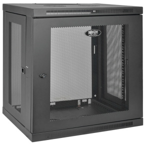 Skriňa SmartRack 12U, Š=600mm, Hl=450mm, hĺbka pre prepínače, montáž na stenu