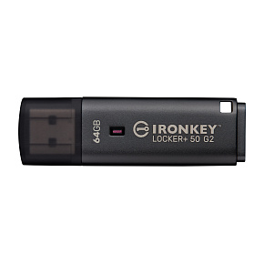 Kingston IronKey Locker+ 50 G2/64GB/USB 3.2 Gen 1 (5Gb/s)/USB-A/Čierna