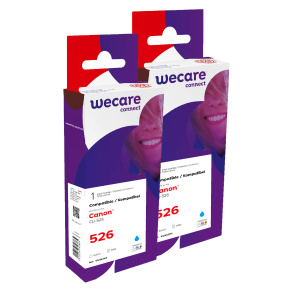 WECARE ARMOR sada ink kompatibilná s CANON CLI526C 2x10,5 ml, modrá, CLI-526 C