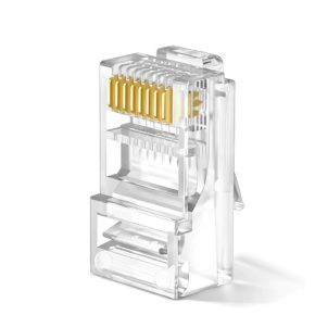 W-Star Konektor UTP RJ45 1000ks Cat5e 5SLD sieťový konektor pozlátený WSRJ451000