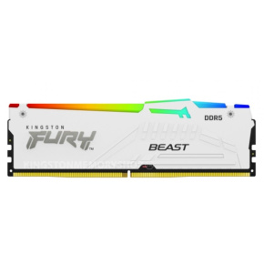 KINGSTON DIMM DDR5 128GB (Kit of 4) 5600MT/s CL40 FURY Beast White RGB XMP KINGSTON DIMM DDR5 128GB (Kit of 4) 5600MT/s CL40 FURY Beast White RGB XMP