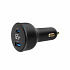 GEMBIRD Nabíječka do auta, 1x USB, 1xUSB-C, rychlo-nabíječka, QC3.0, 65 W, černá