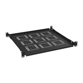 Polica 19" 450mm pevná BK úchyt prednej aj zad.lišty