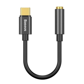 Baseus audio adaptér z USB-C na Jack 3,5mm čierny