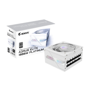 GIGABYTE AORUS ELITE P1000W ICE/1000W/ATX 3.1/80PLUS Platinum/Modular/Retail GIGABYTE AORUS ELITE P1000W ICE/1000W/ATX 3.1/80PLUS Platinum/Modular/Retail