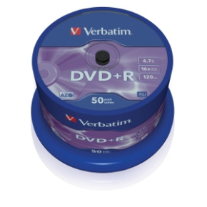 VERBATIM DVD+R(50-Pack),Spindl/MattSlvr/16x/4.7GB VERBATIM DVD+R(50-Pack),Spindl/MattSlvr/16x/4.7GB