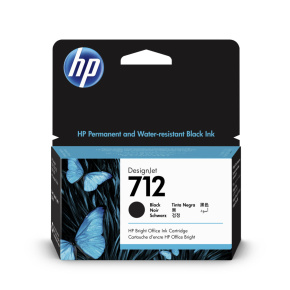 HP 712 Atramentová náplň čierna (38ml); 3ED70A
