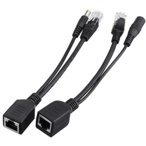 PoE pasívne - sada káblov (injector a splitter)