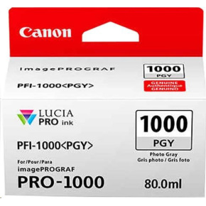 Canon BJ CARTRIDGE PFI-1000 PGY (nádržka s fotografickým atramentom) Canon BJ CARTRIDGE PFI-1000 PGY (nádržka s fotografickým atramentom)