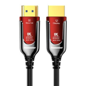 PREMIUMCORD Ultra High Speed HDMI 2.1 optický fiber kabel 8K@60Hz, zlacené 25m PREMIUMCORD Ultra High Speed HDMI 2.1 optický fiber kabel 8K@60Hz, zlacené 25m