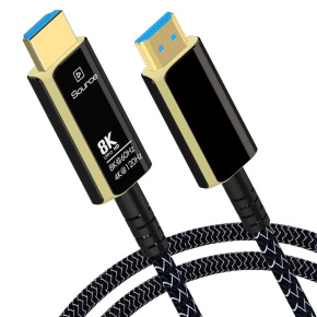 PremiumCord Ultra High Speed ??HDMI 2.1 optický fiber kábel 8K @ 60Hz, pozlátené 15m PremiumCord Ultra High Speed ??HDMI 2.1 optický fiber kábel 8K @ 60Hz, pozlátené 15m