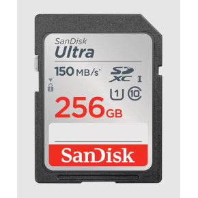 SanDisk Ultra/SDXC/256GB/150MBps/UHS-I U1 / Class 10/Čierna