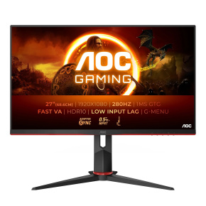 AOC Gaming/27G2ZN3/27"/VA/FHD/280Hz/1ms/Blck-Red/3R AOC Gaming/27G2ZN3/27"/VA/FHD/280Hz/1ms/Blck-Red/3R