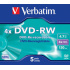 VERBATIM DVD-RW (4x, 4,7 GB), 5ks/pack