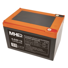 MHPower 6-DZF-15 Trakčná gélová batéria 12V/15Ah, Terminál D1 - M5, Deep Cycle MHPower 6-DZF-15 Trakčná gélová batéria 12V/15Ah, Terminál D1 - M5, Deep Cycle