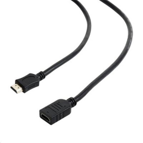 Kábel HDMI-HDMI M/F 1,8m, 1.4, predlžovací čierny Kábel HDMI-HDMI M/F 1,8m, 1.4, predlžovací čierny