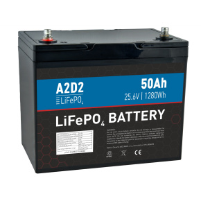 A2D2 batéria LiFePO4 25,6V 50Ah M8