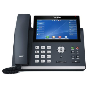 Yealink SIP-T48U SIP telefón, PoE, 7" 800x480 LCD, 29 prog.tl., 2xUSB, GigE