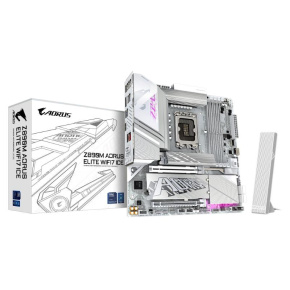 GIGABYTE MB Sc LGA1851 Z890M A ELITE WF7 ICE, Intel Z890, 4xDDR5, 1xDP, 1xHDMI, 1xUSB4, WiFi, mATX GIGABYTE MB Sc LGA1851 Z890M A ELITE WF7 ICE, Intel Z890, 4xDDR5, 1xDP, 1xHDMI, 1xUSB4, WiFi, mATX