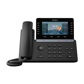 Yealink SIP-T85W SIP telefón, PoE, 5,5" bar. LCD, GigE, 16 SIP účtov, BT, Wi-Fi 6