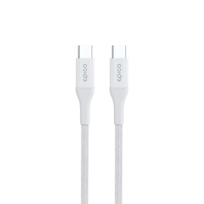 Epico Braided PD Cable 1,2 m USB-C to USB-C - biela