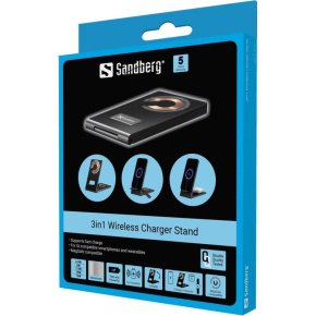 Sandberg 3in1 Wireless Charger Stand Sandberg 3in1 Wireless Charger Stand