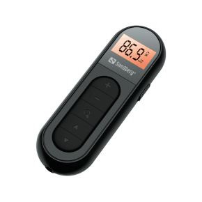 Sandberg vreckové FM rádio Recharge, dobíjacie batérie, display, čierna Sandberg vreckové FM rádio Recharge, dobíjacie batérie, display, čierna