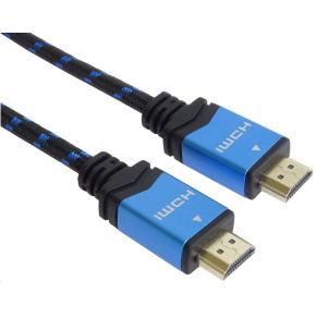 Kábel HDMI PremiumCord Ultra HDTV 4K@60Hz 2.0b kov+pozlátené konektory 2m Kábel HDMI PremiumCord Ultra HDTV 4K@60Hz 2.0b kov+pozlátené konektory 2m