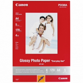Canon GP-501, 10x15 fotopapier lesklý, 5 ks, 210g Canon GP-501, 10x15 fotopapier lesklý, 5 ks, 210g