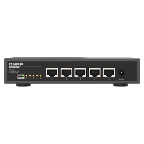 QNAP switch QSW-3205-5T (5x 10GbE port, pasiv. chladenie, podpora 100M/1G/2,5G/5G a 10G)
