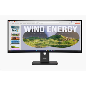 LENOVO LCD ThinkVision T34WD-40- 34",IPS,mat,21:9,3440x1440,178/178,4/6ms,300cd/m2,3000:1,DP,HDMI,VESA,3Y