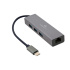 Gembird USB-C GBit adaptér + 3x USB 3.1