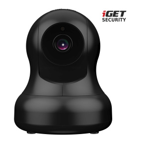 iGET SECURITY EP15 - WiFi rotačná IP FullHD 1080p kamera, nočná LED, microSD, pre alarmy iGET M4 a M5