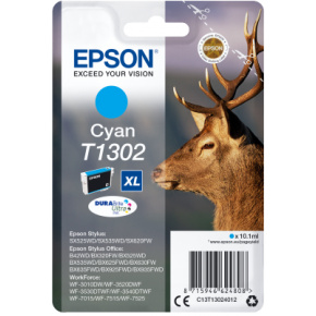 Epson Singlepack Cyan T1302 DURABrite Ultra Ink Epson Singlepack Cyan T1302 DURABrite Ultra Ink