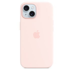 iPhone 15 Silicone Case with MagSafe - Light Pink iPhone 15 Silicone Case with MagSafe - Light Pink