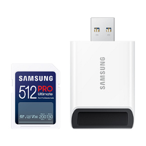 Samsung SDXC PRO ULTIMATE/SDXC/512GB/USB 2.0/Class 10/+ Adaptér Samsung SDXC PRO ULTIMATE/SDXC/512GB/USB 2.0/Class 10/+ Adaptér
