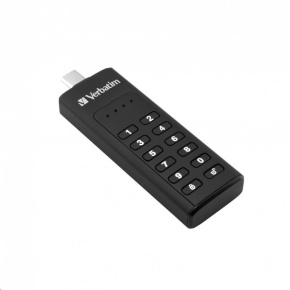 VERBATIM USB C 3.1 disk 128 GB - klávesnica Secure (R:160/W:150 MB/s) GDPR VERBATIM USB C 3.1 disk 128 GB - klávesnica Secure (R:160/W:150 MB/s) GDPR