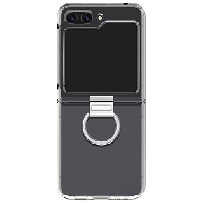 Samsung Priehľadný kryt s držiakom na prst pre Galaxy Z Flip5 Transparent