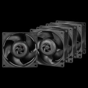 ARCTIC S8038-10K - 80mm Case Fan - dual ball bearing - max 10000 RPM - PWM regulovaný - Pack of 4 pcs