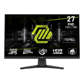 MSI MAG/272F/27"/IPS/FHD/200Hz/0,5ms/Čierna/3R