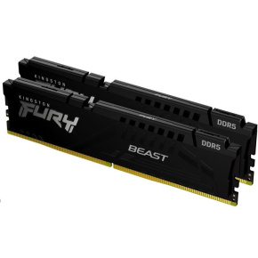 KINGSTON DIMM DDR5 128GB (Kit of 2) 5600MT/s CL40 FURY Beast Černá