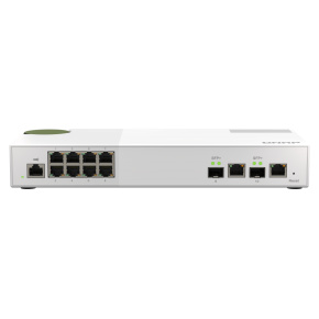 QNAP riadený switch QSW-M2108-2C (8x 2,5GbE RJ45 a 2x kombinované 10GbE SFP+ / RJ-45)