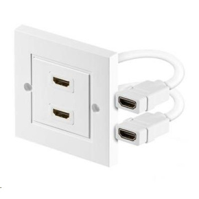 PREMIUMCORD Zásuvka HDMI v paneli 2x HDMI A - HDMI A žena/samec PREMIUMCORD Zásuvka HDMI v paneli 2x HDMI A - HDMI A žena/samec